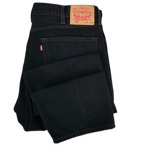 Levi's‎ 505 Black Regular Fit Mens 38x29 Straight Leg Jeans FITS 37x28